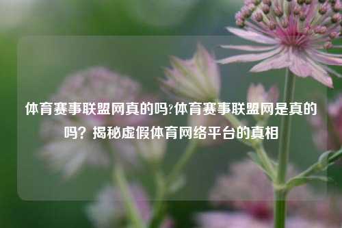 体育赛事联盟网真的吗?体育赛事联盟网是真的吗？揭秘虚假体育网络平台的真相
