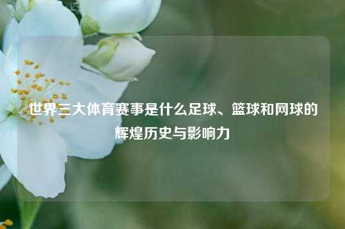 世界三大体育赛事是什么足球、篮球和网球的辉煌历史与影响力
