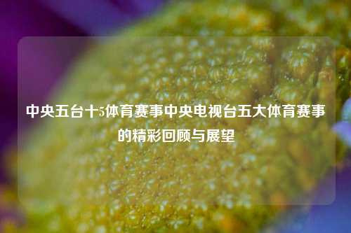 中央五台十5体育赛事中央电视台五大体育赛事的精彩回顾与展望