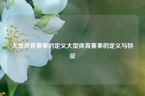 大型体育赛事的定义大型体育赛事的定义与特征