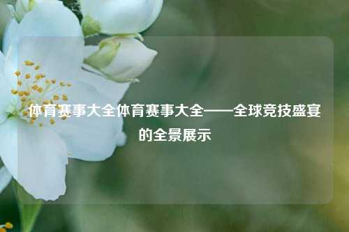体育赛事大全体育赛事大全——全球竞技盛宴的全景展示