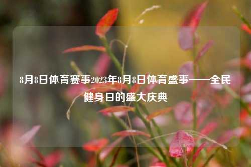 8月8日体育赛事2023年8月8日体育盛事——全民健身日的盛大庆典