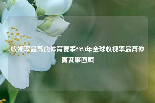 收视率最高的体育赛事2023年全球收视率最高体育赛事回顾